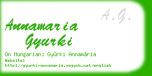 annamaria gyurki business card
